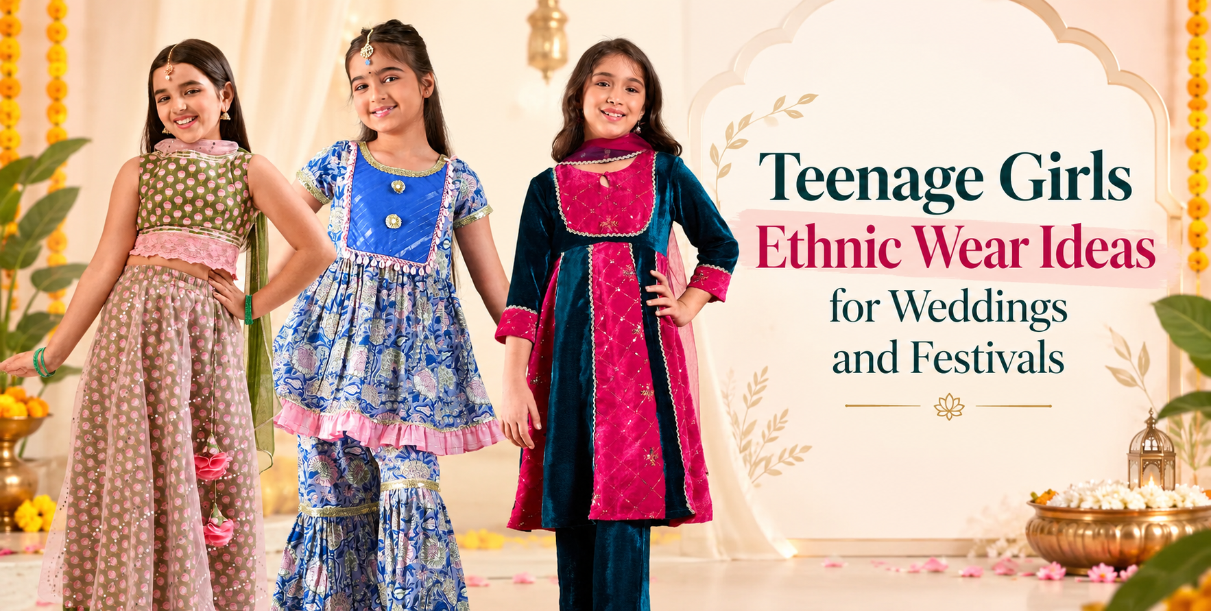 Ethnic Wear for Teenage Girls: A Style Guide for Weddings and Festivals