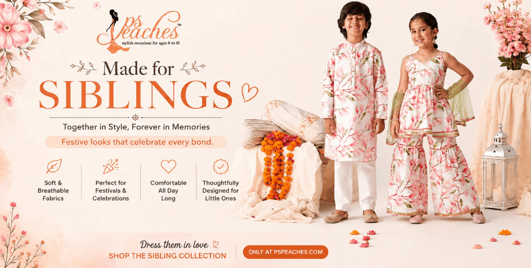 Matching Sibling Outfits for Festivals & Weddings: 5 Adorable Options Parents Will Love
