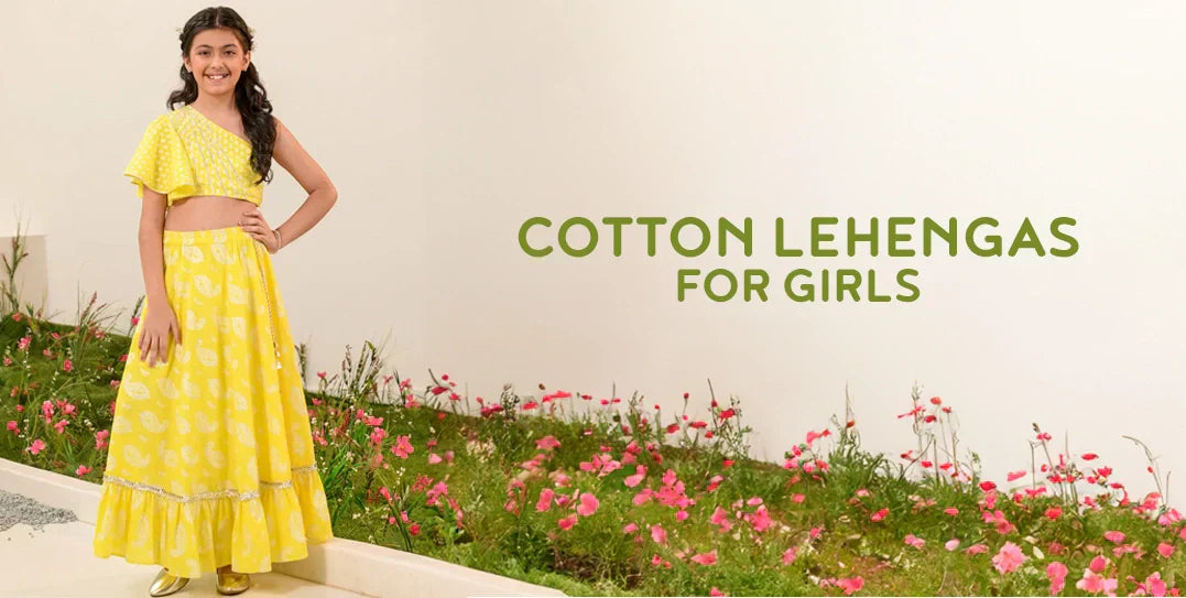 cotton lehenga for girls