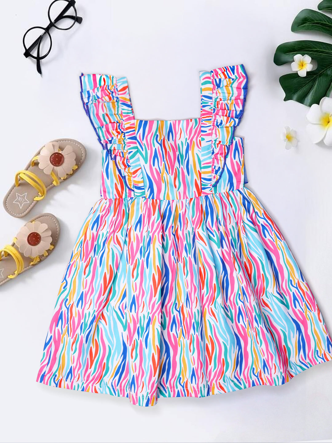Multi-Color Rayon Dress (D25002517)