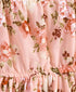 Pspeaches Girls Peach-Coloured Green Floral Print Wrap Dress (D-PEACHFLARED)
