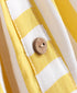 Pspeaches Girls Yellow White Striped A-Line Dress With Layered Detail (D-YELLOW WHITE STRIPES)