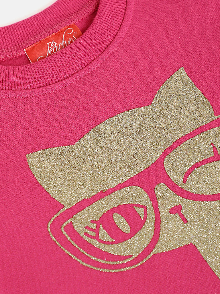Pspeaches Magenta Fit Blend Dress (SD-MAGENTA KITTY)