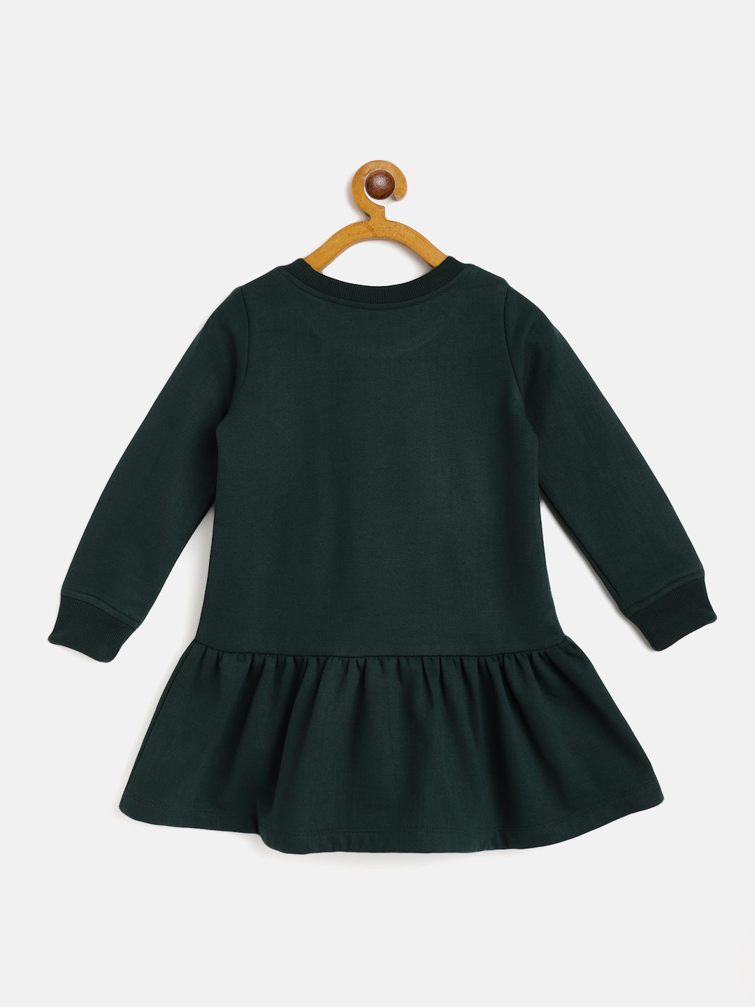 Pspeaches Green Fit Flare Dress (SD-GREEN DINOSAUR)