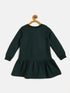 Pspeaches Green Fit Flare Dress (SD-GREEN DINOSAUR)