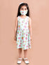 Pspeaches Green Pink Floral Dress (HS-GREEN ROSE)