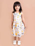 Pspeaches Grey Yellow Printed Dress (HS-UNICORN JUNGLE)