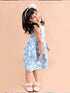 Pspeaches Blue White Tropical Dress (HS-FALCON BLUE)