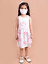 Pspeaches Pink Green Floral Dress (HS-PINK ROSE)
