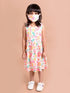 White & Pink Floral Midi Dress (HS-SPRING)