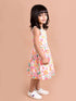White & Pink Floral Midi Dress (HS-SPRING)