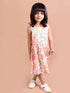 White & Pink Floral Midi Dress (HS-SPRING)