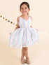 White Striped Dress (d-frill white)