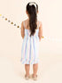 White Striped Dress (d-frill white)