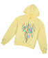 Pspeaches Girls Printed Hooded Sweatshirt (SW-LEMON)