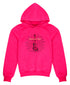 Pspeaches Girls Printed Hooded Sweatshirt (SW-MAGENTA)