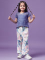 Girls Top With Trousers (s-bluegpo)