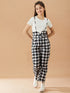 Girls T-Shirt With Trousers (s-blackcheck)