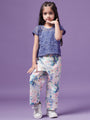 Girls Top With Trousers (s-bluegpo)