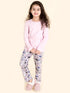 Girls Pack of 2 Pure Cotton Printed Night suits (NW-GreyStoryCombo)