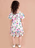 Floral dress with flared sleeves Off-Shoulder Casual Wear Dress (d-floral multi)