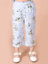 Pspeaches Girls Blue Floral Printed Top With Trousers (S-FLORAL LILY)