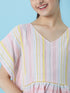 Girls Striped Top with Trousers (s-multilurex)