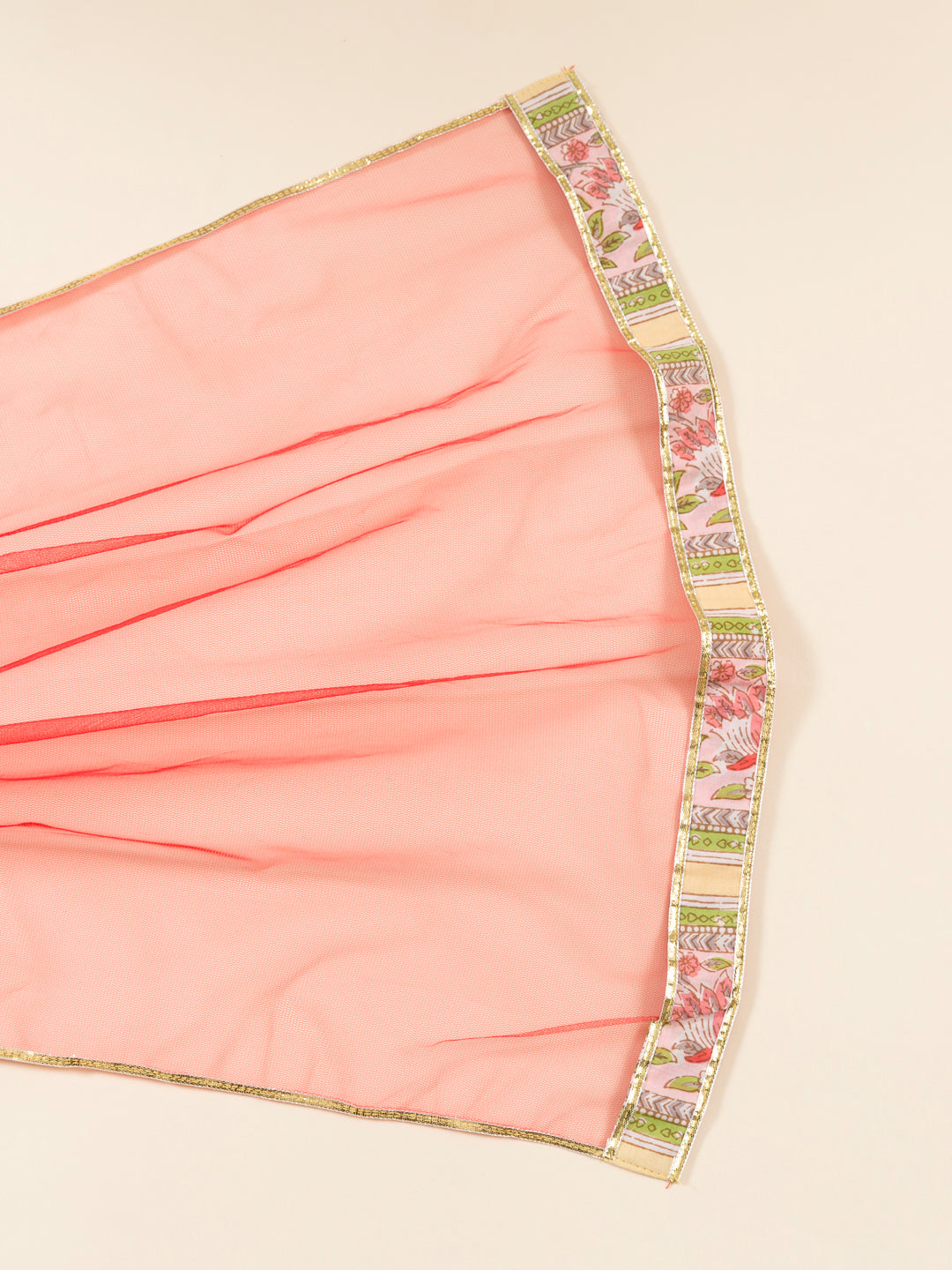 Pspeaches Girls Yellow Floral Printed Pleated Pure Cotton Kurta With Sharara With Dupatta (SHA-YELLOW RED FLORAL)