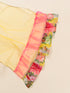 Pspeaches Girls Yellow Pink Embroidered Ready To Wear Lehenga Blouse With Dupatta (L-YELLOW FLORAL GGT)