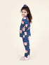 Pspeaches Girls Navy Blue Pink Pack Of 2 Night Suit (NW-OWL COMBO)