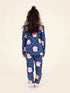 Pspeaches Girls Navy Blue Pink Pack Of 2 Night Suit (NW-OWL COMBO)