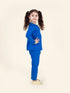 Pspeaches Girls Multicoloured Blue Pack Of 2 Printed Night Suit (NW-BIRD MULTI COMBO)