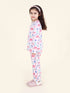 Pspeaches Set-2 Girls Pink Grey Printed Night Suit (NW-PINK JUNGLE COMBO)