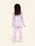 Pspeaches Set-2 Girls Pink Grey Printed Night Suit (NW-PINK JUNGLE COMBO)