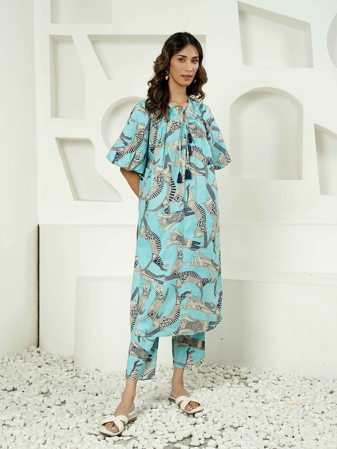 Junlge Print Cotton Co-ordset