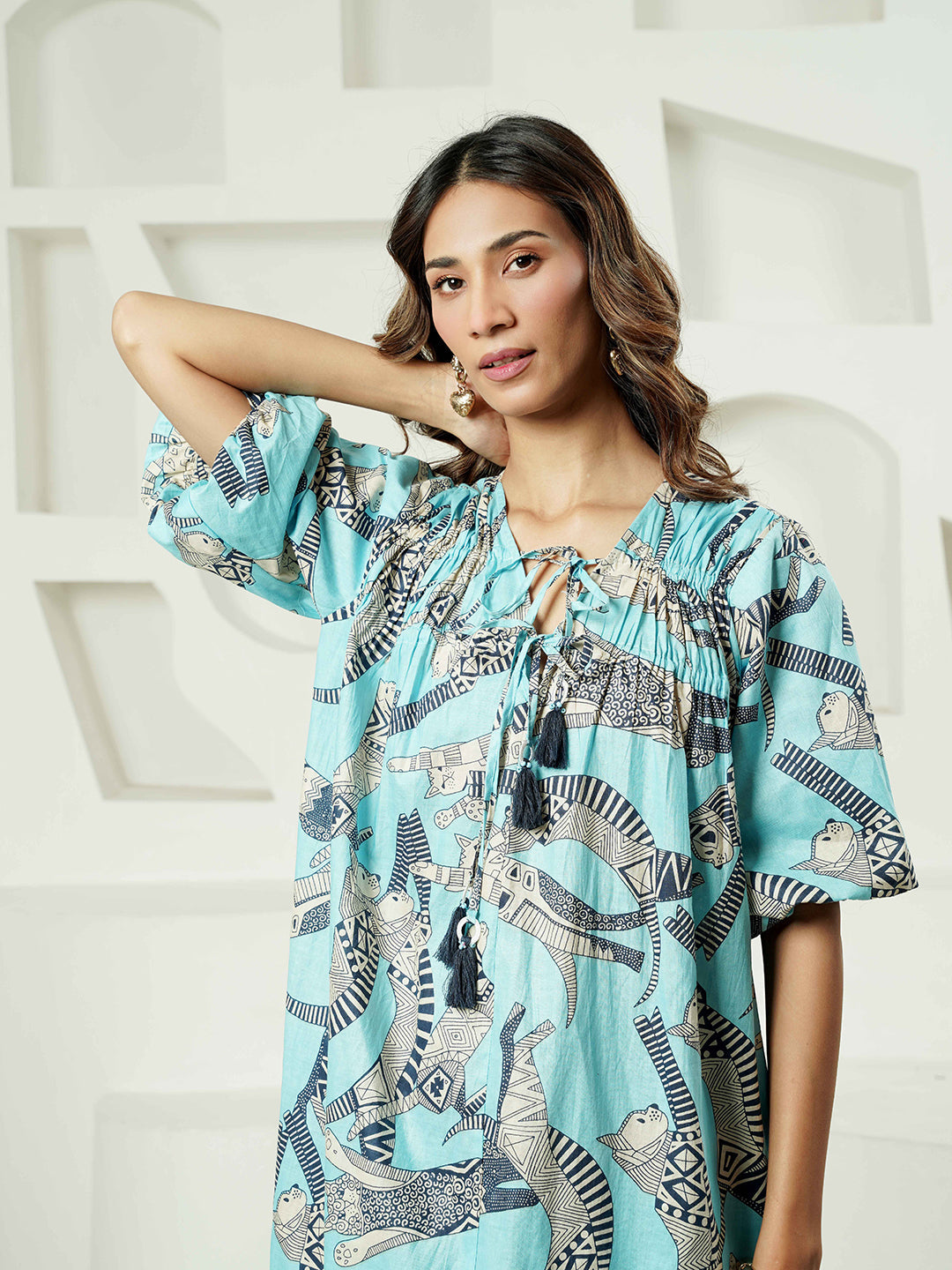 Junlge Print Cotton Co-ordset