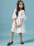 Girls Floral Lace Dress (d-lacewhite)