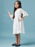 Girls Floral Lace Dress (d-lacewhite)