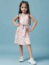 Girls Cotton Floral Printed A-Line Dress (d-pinkglasses)