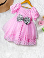 Sparkling Pink Net Dress (D25000101)