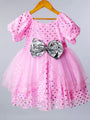 Sparkling Pink Net Dress (D25000101)