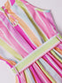 Multi-Color Rayon Dress With Belt (D25000504)