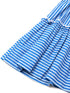 Blue Striped Cotton Dress (D25000605)