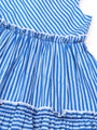 Blue Striped Cotton Dress (D25000605)