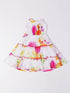 White Georgette Floral Dress (D25001612)