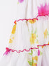 White Georgette Floral Dress (D25001612)