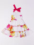 White Georgette Floral Dress (D25001612)