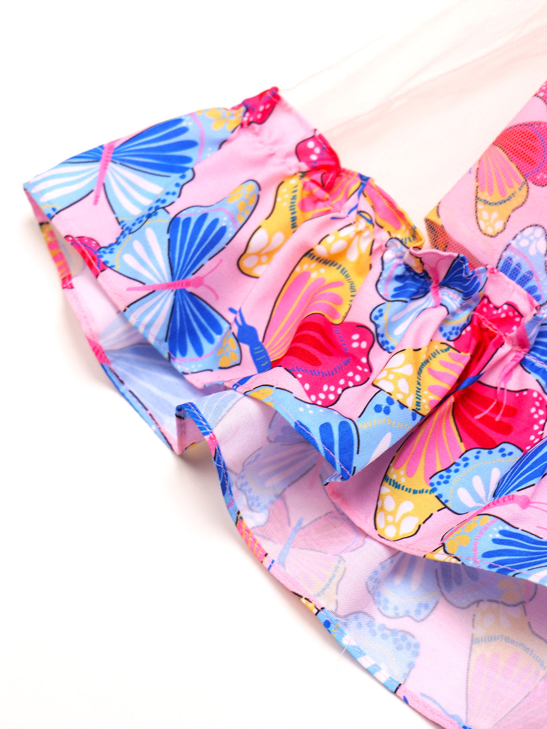 Enchanted Butterfly Pink Rayon Dress (D25001713)