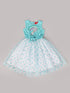 Pspeaches Sky blue & White Cotton Dress (D25002315)