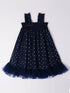 Navy Color Net Dress (D25002920)